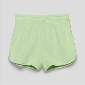 Wilfred Organic Cotton Terry Sweat Shorts Athletic Green High Rise Size Small